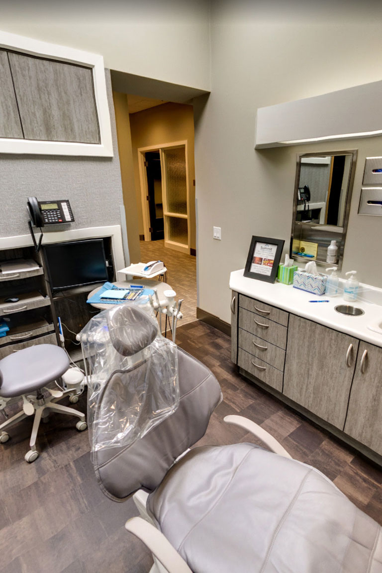 Dental Treatment Room at Summit Center for Dentistry in West Fargo, ND.